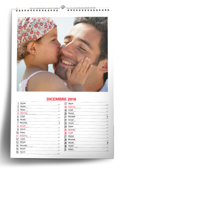 Personalized photo calendar 21x31