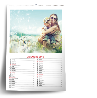Personalized photo calendar 30x44