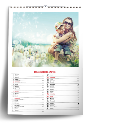 Personalized photo calendar 30x44