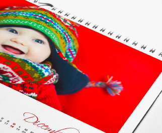 vertical photo calendar on standard paper