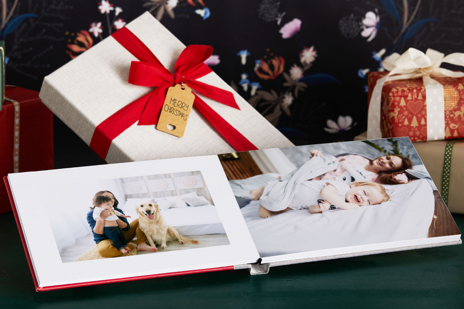 Santa Claus MAGT Album Album Fotografico di Alta qualità splendidamente Natalizio per Album per Regalo di Natale 