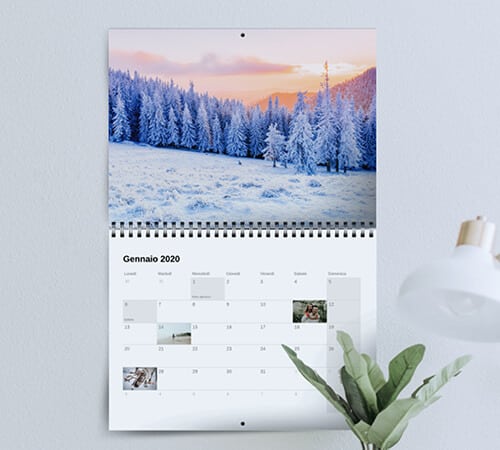 Calendario pieghevole personalizzato | Saldi invernali 30%