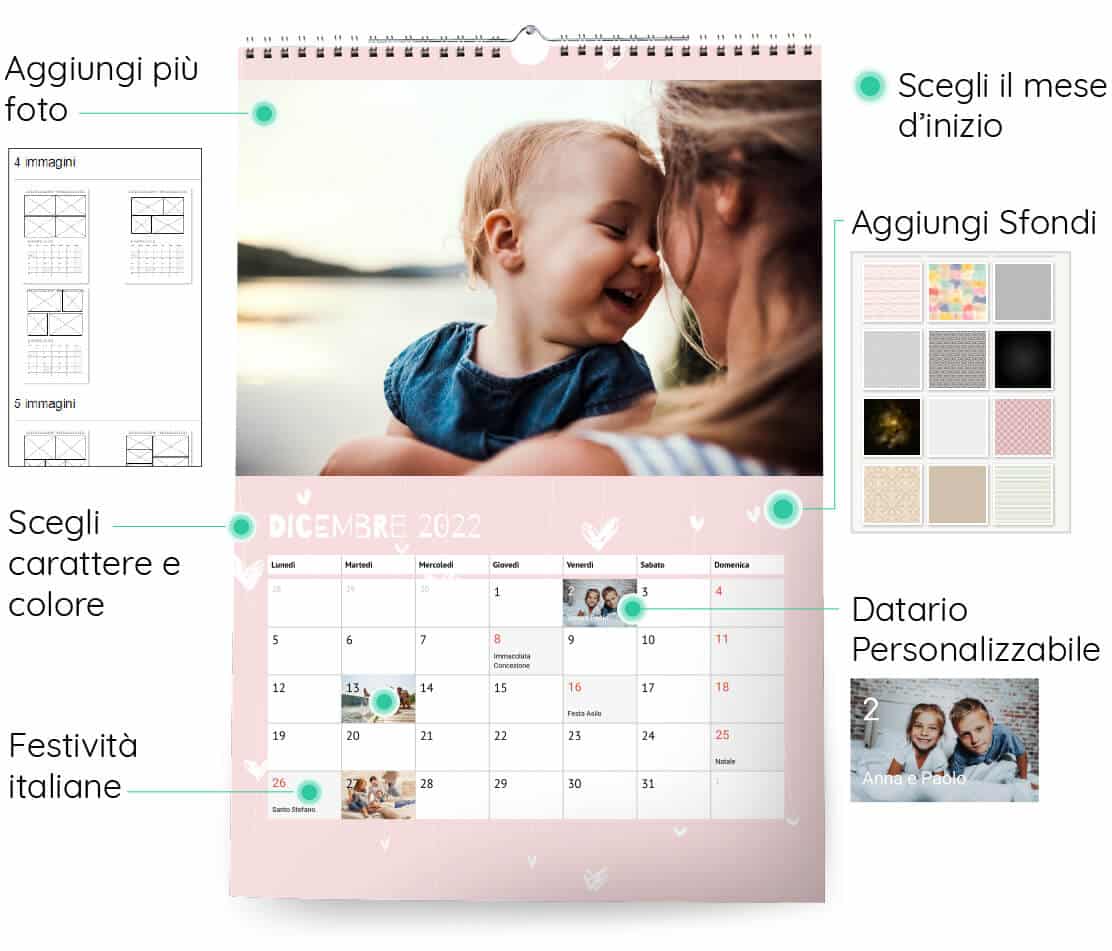 Realizzare un calendario fotografico personalizzato con la massima creatività
