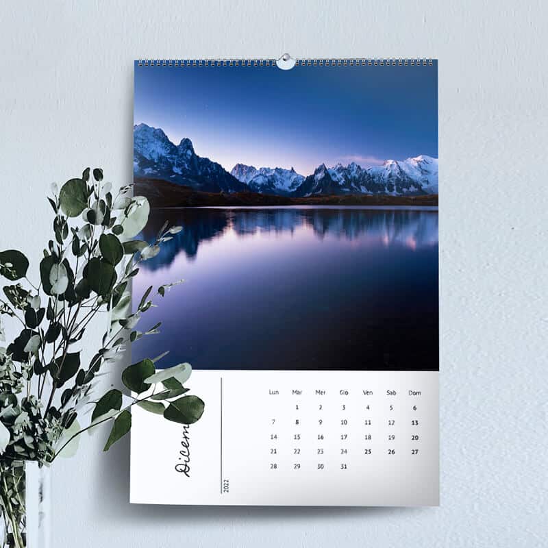 Calendari Personalizzati in carta fotografica 30x44 cm