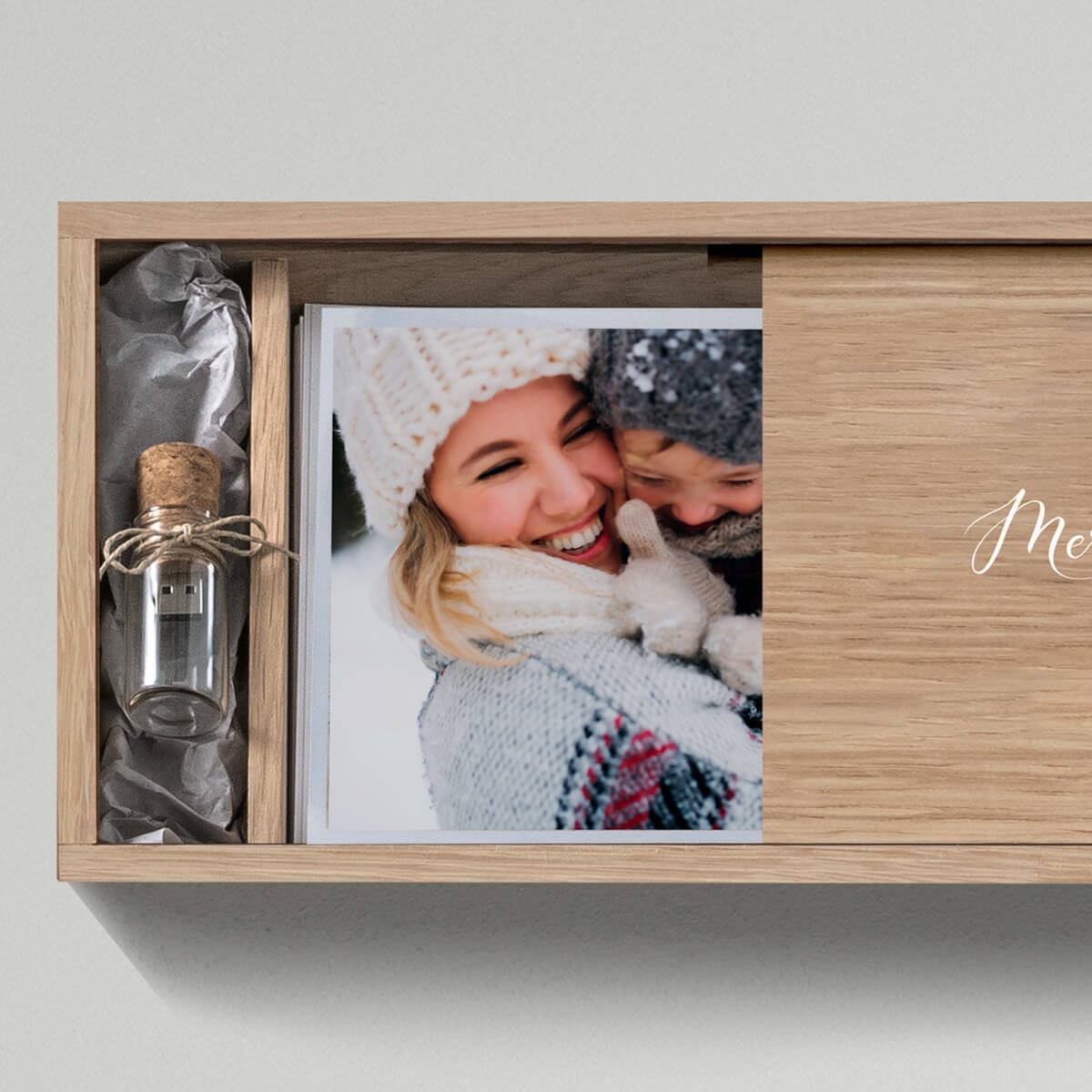 Memory Box | Scatola porta foto in legno di rovere