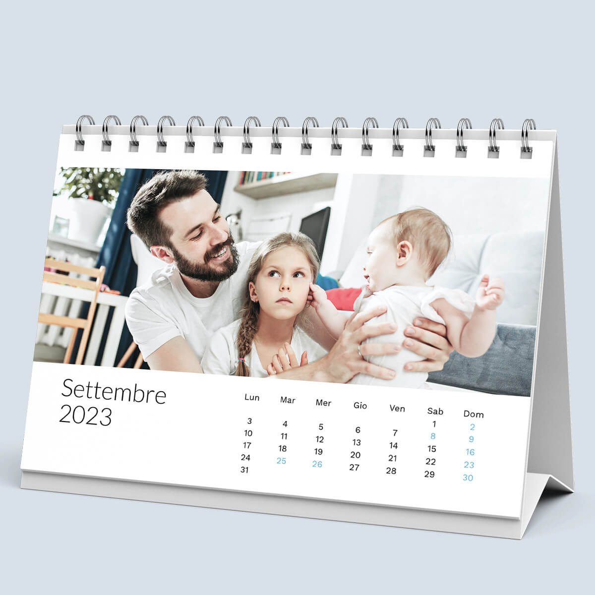regalo festa del papà: Calendario da tavolo personalizzato