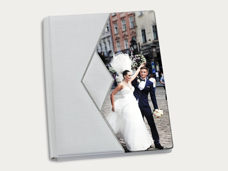 Copertina New York Crystal per album fotografici matrimoniali