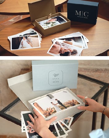 Jolie Box | Scatola porta foto in tessuto