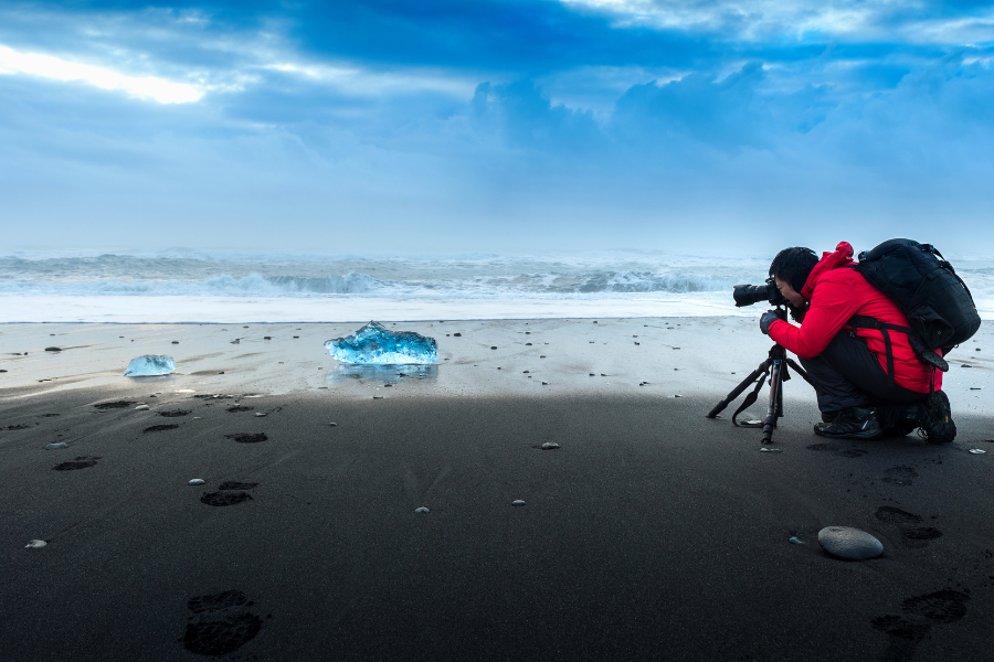 Fotografia ghiaccio al mare