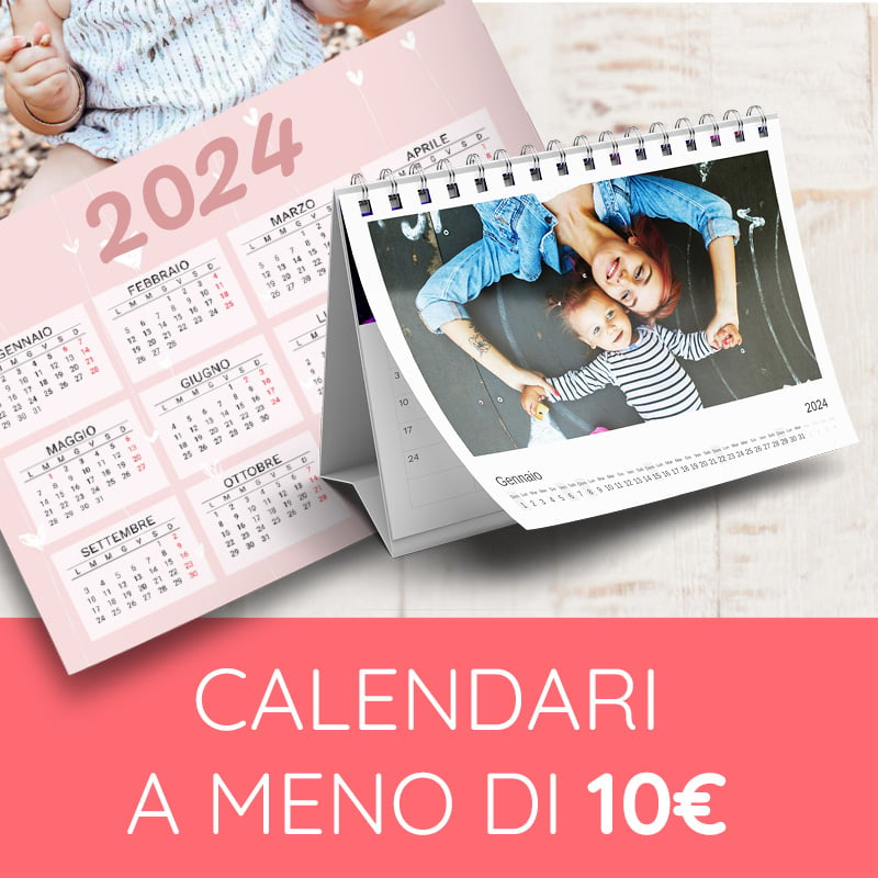 Calendario personalizzato con foto su tela 2024 cm.30x45 su