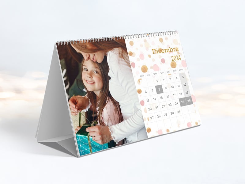 Calendari da tavolo personalizzati con foto