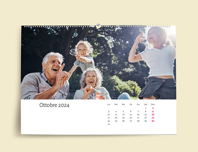 Calendari personalizzati con foto