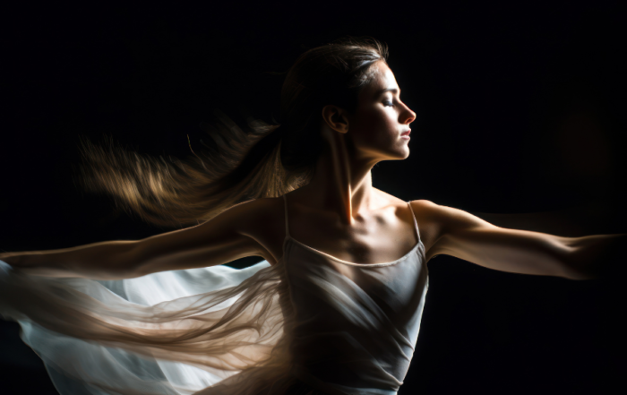Ballerina contrasto luce