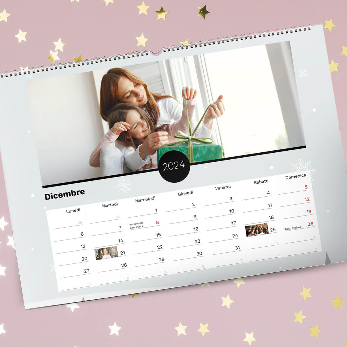 Calendario da parete orizzontale