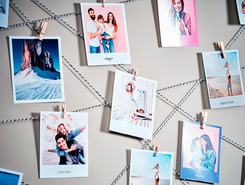 Stampa foto formato polaroid