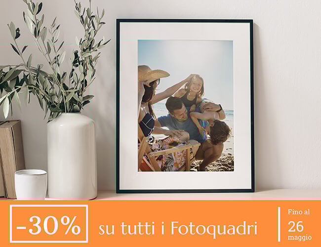 Fotoquadri personalizzati 30% di sconto