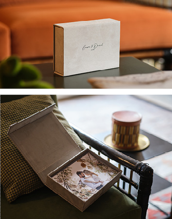 Velvet Box | Scatola portafoto in tessuto