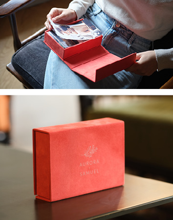 Velvet Box | Scatola portafoto in tessuto